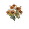 Buchet de floarea-soarelui artificială 42cm floare 9cm – Culoare cafea deschisă  