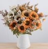 Buchet de floarea-soarelui artificială 42cm floare 9cm – Portocaliu  