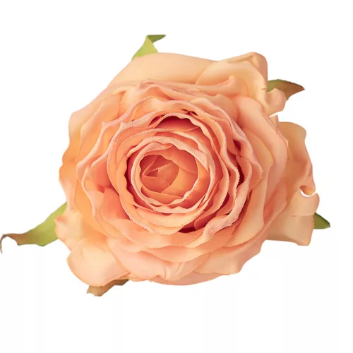 Cap de trandafir artificial, 7.5cm - Galben