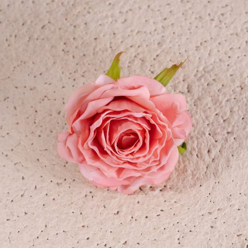 Cap de trandafir artificial 7.5cm – Roz închis  