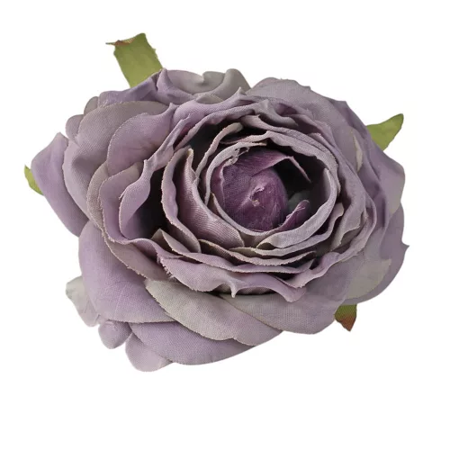 Cap de trandafir artificial, 7.5cm - Mov