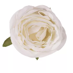 Cap de trandafir englezesc artificial, 5.5cm - Ecru