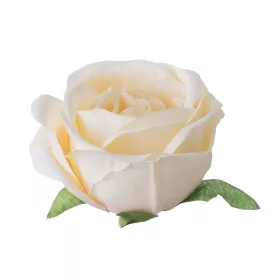 Cap de trandafir englezesc artificial, 5.5cm - Crem