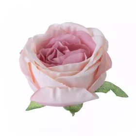 Cap de trandafir englezesc artificial, 5.5cm - Roz