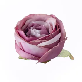 Cap de trandafir englezesc artificial, 5.5cm - Mov