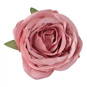 Cap de trandafir englezesc artificial, 5.5cm - Roz închis