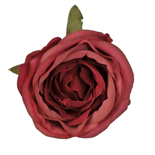 Cap de trandafir englezesc artificial 5.5cm – Bordeaux  