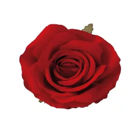 Cap de trandafir artificial, 10cm - Roșu