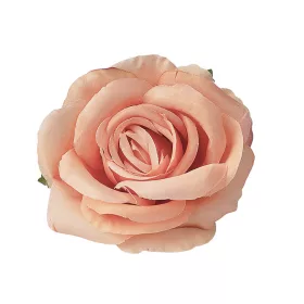 Cap de trandafir artificial, 10cm - Portocaliu pastel