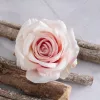 Cap de trandafir artificial, 10cm - Roz deschis