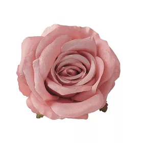 Cap de trandafir artificial, 10cm - Roz închis