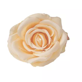 Cap de trandafir artificial, 10cm - Șampanie