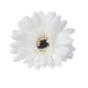 Cap de gerbera artificială 9cm – Alb  