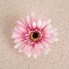 Cap de gerbera artificială 9cm – Roz pal  