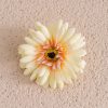 Cap de gerbera artificială 9cm – Crem  