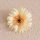 Cap de gerbera artificială 9cm – Crem  