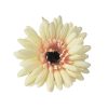 Cap de gerbera artificială 9cm – Crem  