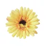 Cap de gerbera artificială, 9cm - Galben