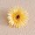 Cap de gerbera artificială 9cm – Galben  