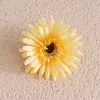 Cap de gerbera artificială, 9cm - Galben