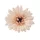 Cap de gerbera artificială, 9cm - Roz pudrat