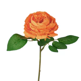 Fir de trandafir artificial, 28cm - Portocaliu