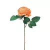 Fir de trandafir artificial, 28cm - Portocaliu