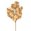 Ramură decorativă cu frunze aurii, 62cm