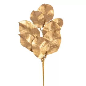 Ramură decorativă cu frunze aurii, 62cm