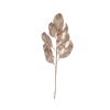 Ramură decorativă aurie cu frunze 62cm  