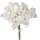 Buchet de narcise artificiale, 41cm - Alb