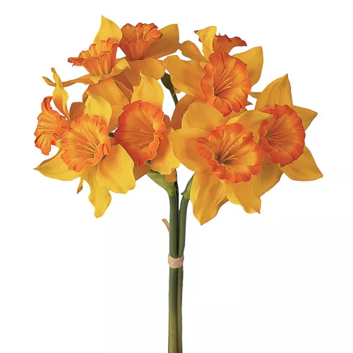 Buchet de narcise artificiale, 41cm - Galben