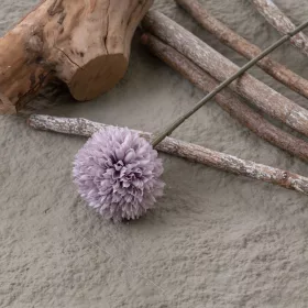 Fir de crizantemă artificială, 29cm - Mov