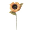 Fir de floarea-soarelui artificială, 50cm - Portocaliu deschis