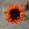 Fir de floarea-soarelui artificială, 50cm - Portocaliu închis
