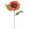 Fir de floarea-soarelui artificială, 50cm - Portocaliu închis
