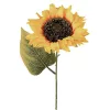 Fir de floarea-soarelui artificială, 50cm - Galben lămâie