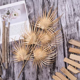 Frunză de palmier, 77cm - Auriu