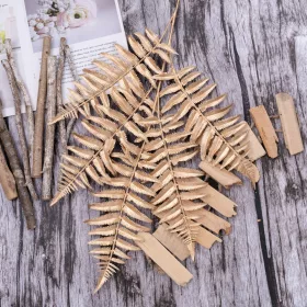 Ramură cu frunze persane, 89cm - Auriu