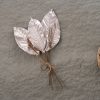 Buchet frunze decorative 41cm – Argintiu  