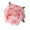 Cap de floare de trandafir din mătase, 9cm - Roz închis