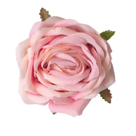 Cap de floare de trandafir din mătase, 9cm - Roz închis