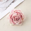 Cap de floare de trandafir din mătase, 9cm - Roz închis