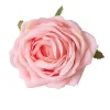 Cap de floare de trandafir din mătase, 9cm - Roz