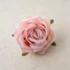 Cap de floare de trandafir din mătase, 9cm - Roz