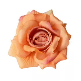 Cap de floare de trandafir din mătase, 8cm - Șampanie