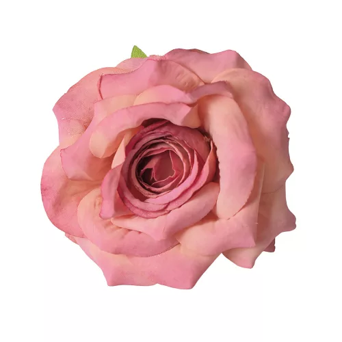 Cap de floare de trandafir din mătase, 8cm - Roz închis