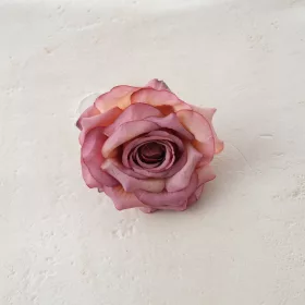 Cap de floare de trandafir din mătase, 8cm - Roz închis