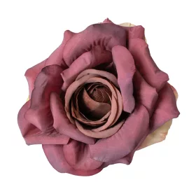 Cap de floare de trandafir din mătase, 8cm - Mov închis