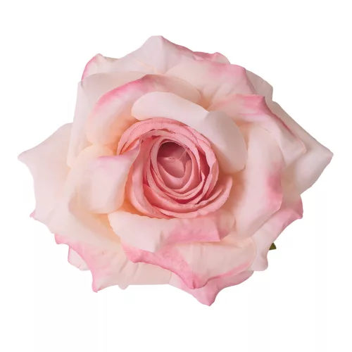Cap de floare de trandafir din mătase, 8cm - Roz deschis
